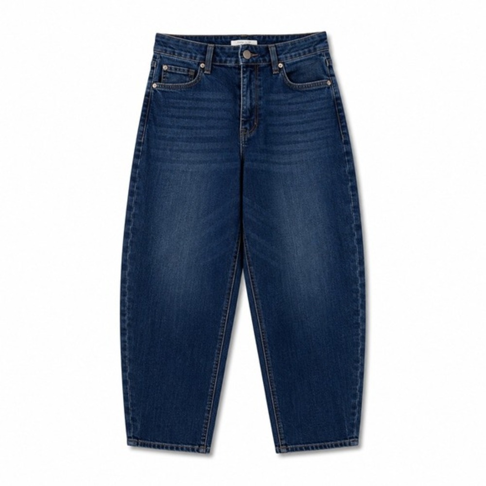 Bridge by GLY Women Dark Wash High Rise Barrel Leg Jeans Size‎ 8 NEW